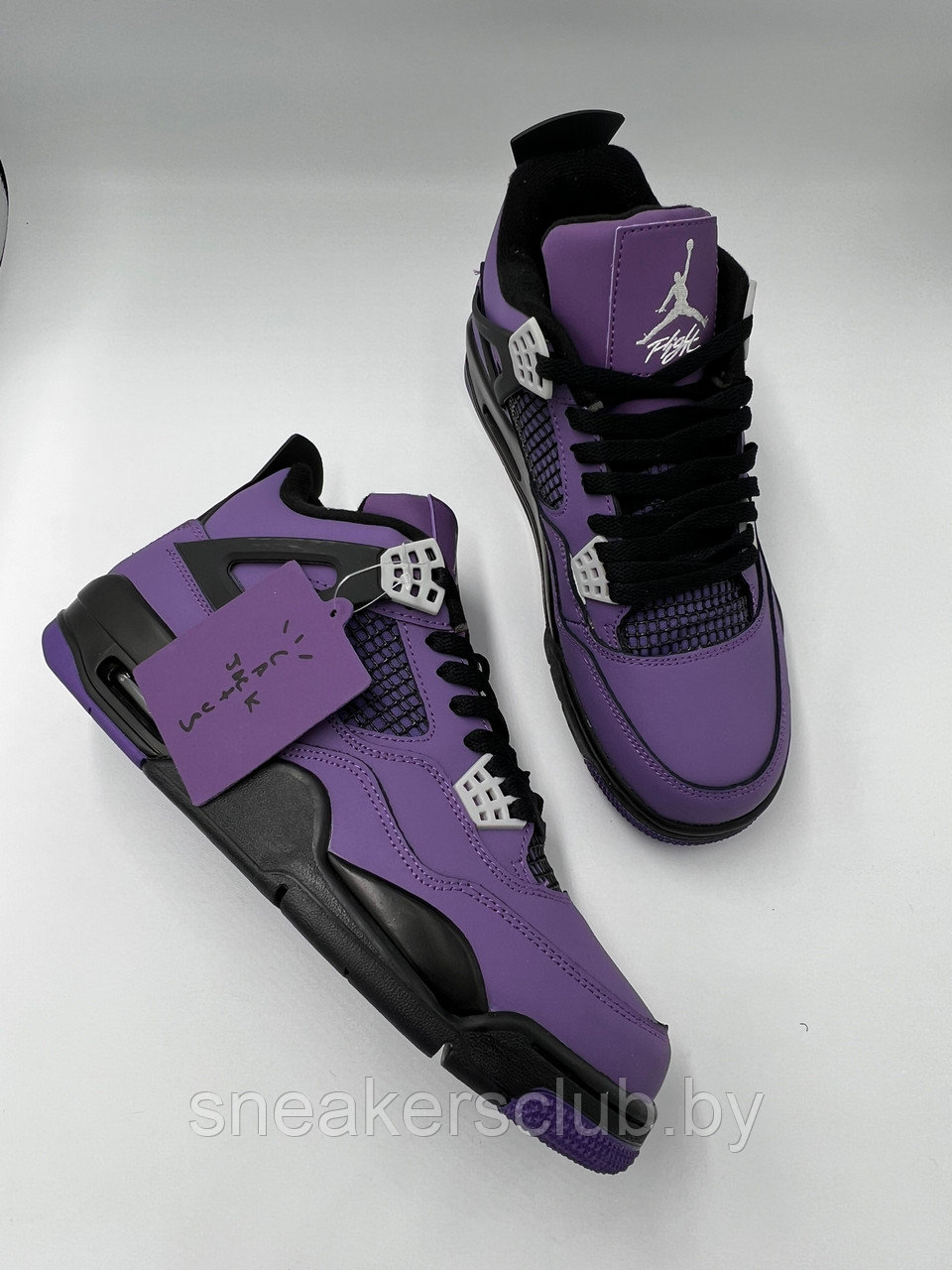 Кроссовки женские Nike Jordan 4 / демисезонные / повседневные / подростковые - фото 4 - id-p198045007