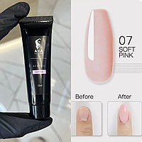Полигель (акригель) A.V.A 15мл, Soft Pink