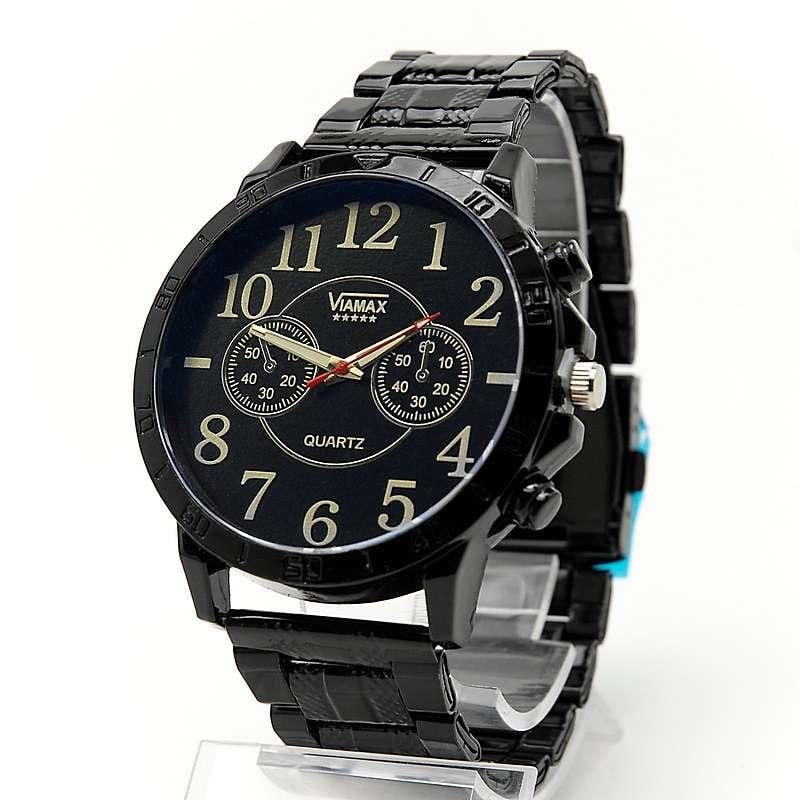 Мощные мужские часы на металлическом браслете VIAMAX 4147G - фото 3 - id-p184514192