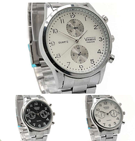 Стильные мужские часы на металлическом браслете VIAMAX 5008G