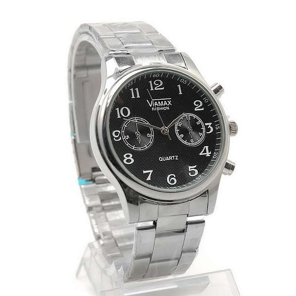 Стильные мужские часы на металлическом браслете VIAMAX 5008G - фото 3 - id-p198050726