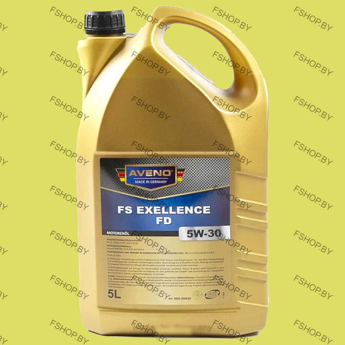 AVENO FS EXCELLENCE FD 5W30 - 5 литров — Синтетическое моторное масло — Бензиновое-Дизельное