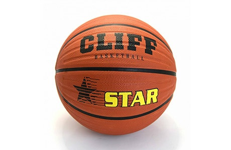 Мяч баскетбольный резиновый CLIFF STAR CF-BB-STAR-7 №7 - фото 1 - id-p198052340