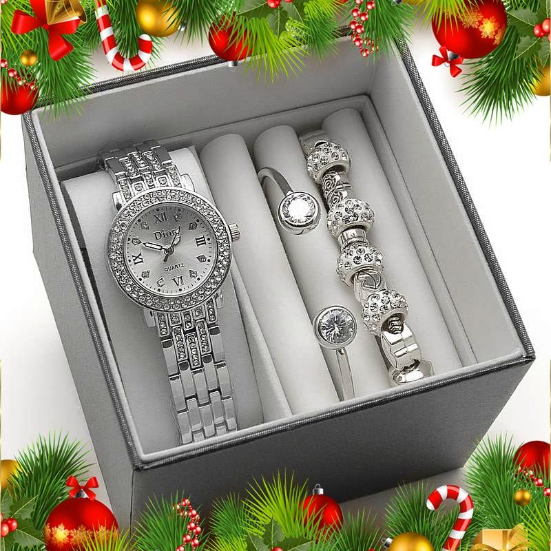 Женский подарочный набор (часы,и 2 браслета в коробке) - фото 3 - id-p198052456