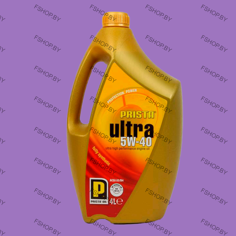 PRISTA ULTRA 5W40 - 4 литра — Синтетическое моторное масло — Бензиновое-Дизельное