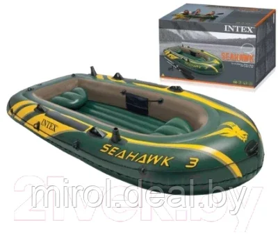 Надувная лодка Intex Seahawk-3 Set / 68380NP - фото 4 - id-p198053529