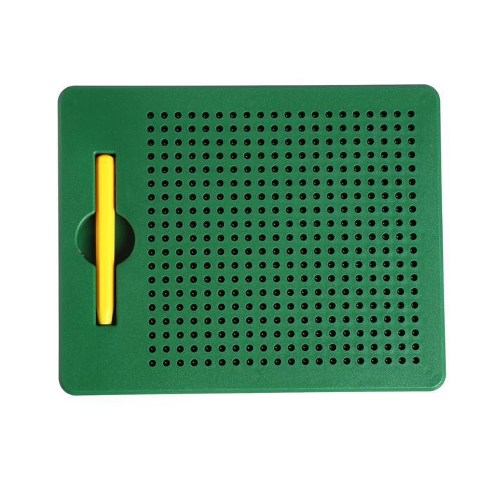 Планшет обучающий «Магнитное рисование», 380 отверстий, цвет зелёный - фото 5 - id-p198062177
