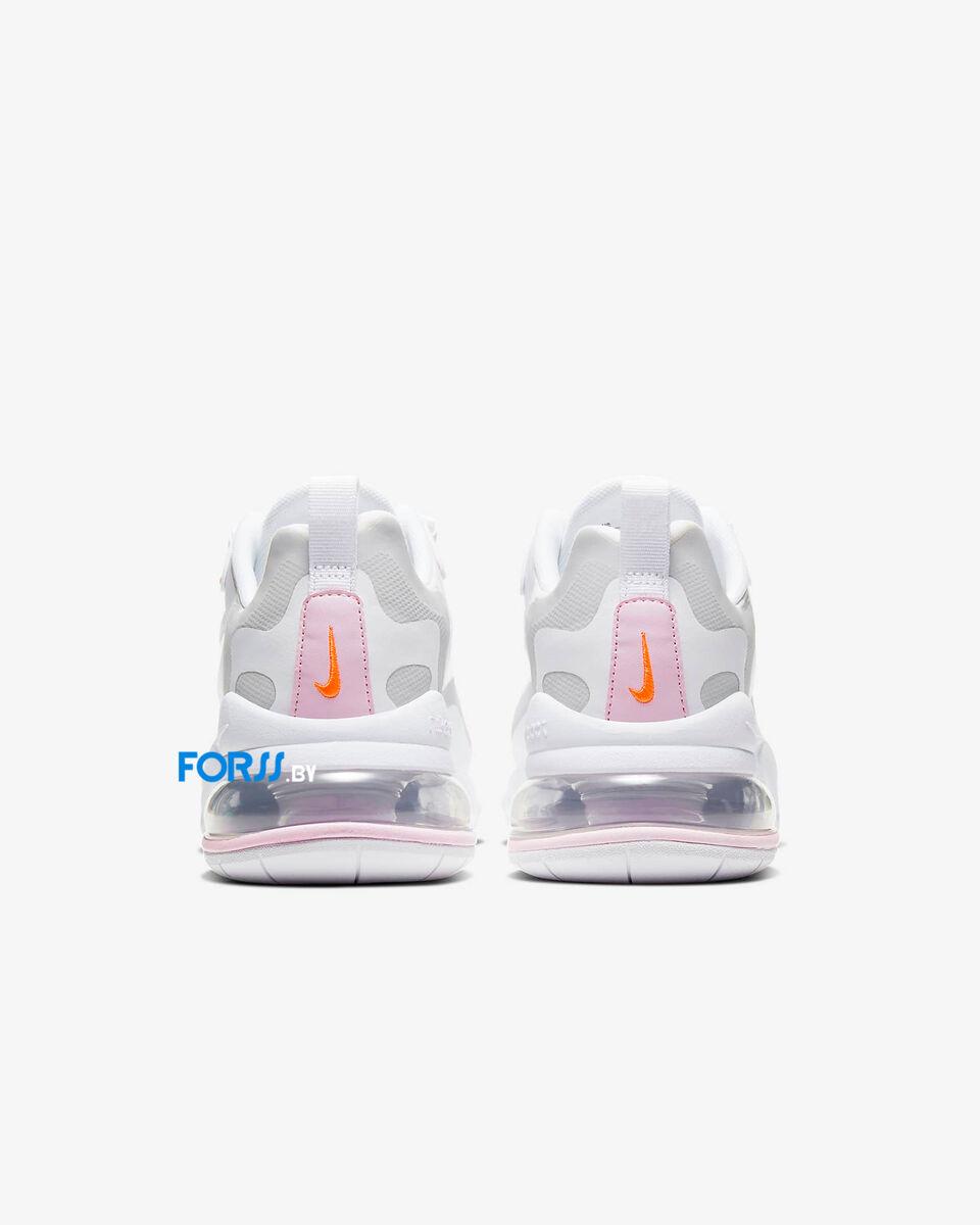 Кроссовки Nike Air Max 270 React (White-Total Orange) - фото 5 - id-p198067768