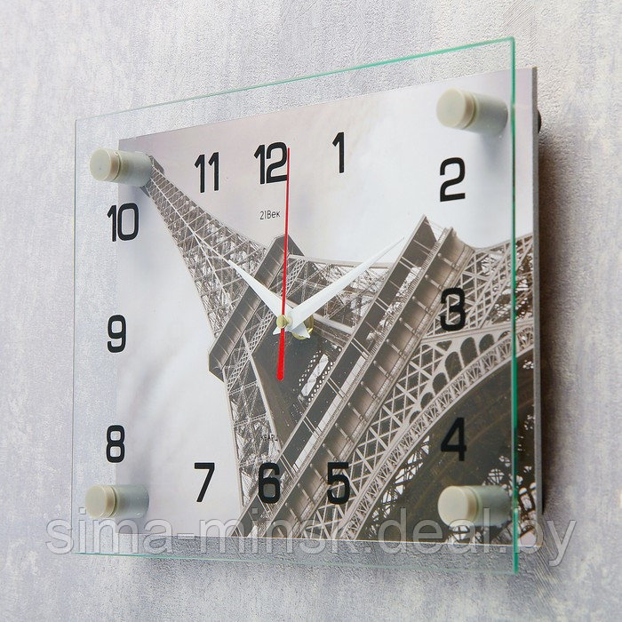 Часы-картина настенные, серия: Город, "Эйфелева башня", плавный ход, 20 х 26 см - фото 2 - id-p198071654