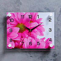 Часы-картина настенные, серия: Цветы, "Цветок", плавный ход, 20 х 26 см