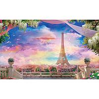 Фотобаннер, 250 × 150 см, с фотопечатью, люверсы шаг 1 м, «Вид на Париж»