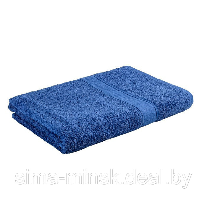 Полотенце махровое, размер 50x90 см, цвет тёмно-синий - фото 1 - id-p198074325