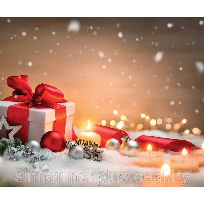 Фотобаннер, 250 × 200 см, с фотопечатью, люверсы шаг 1 м, «Новогодний подарок» - фото 1 - id-p198071234