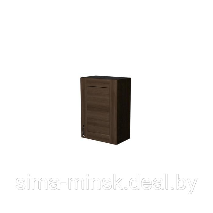 Шкаф навесной Кира 500х300х720 с 1 дверцей  венге/Квадро шимо темный