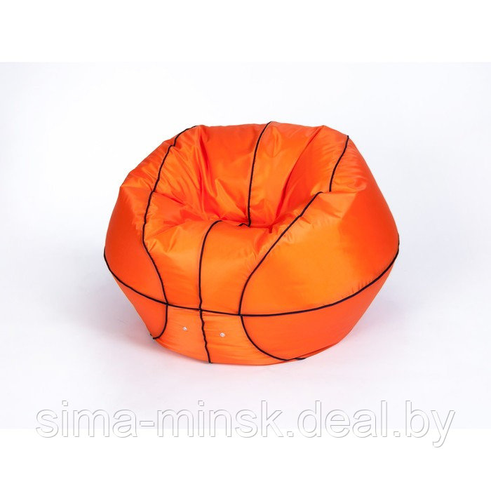 Кресло - мешок «Баскетбольный мяч» малый, диаметр 70 см, цвет оранжевый, плащёвка - фото 1 - id-p198078553