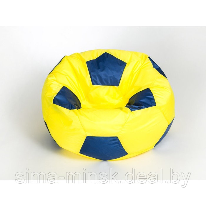 Кресло-мешок «Мяч» малый, диаметр 70 см, цвет жёлто-синий, плащёвка - фото 2 - id-p198078554