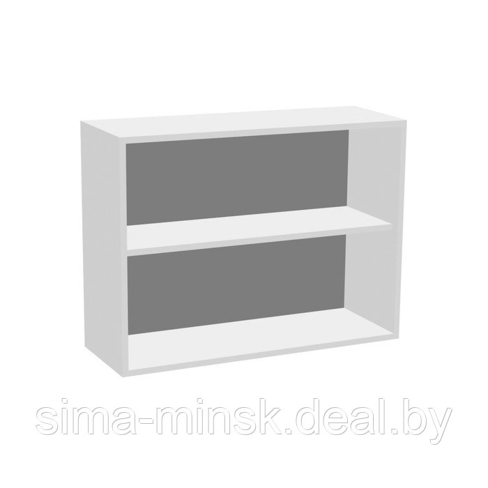 Шкаф с полками, 800 × 300 × 600 мм, цвет белый / венге - фото 2 - id-p198076583