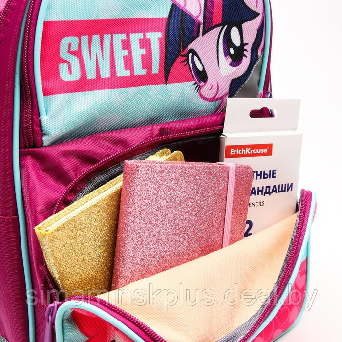 Рюкзак школьный с эргономической спинкой, 37х26х15 см, My Little Pony - фото 9 - id-p198071526