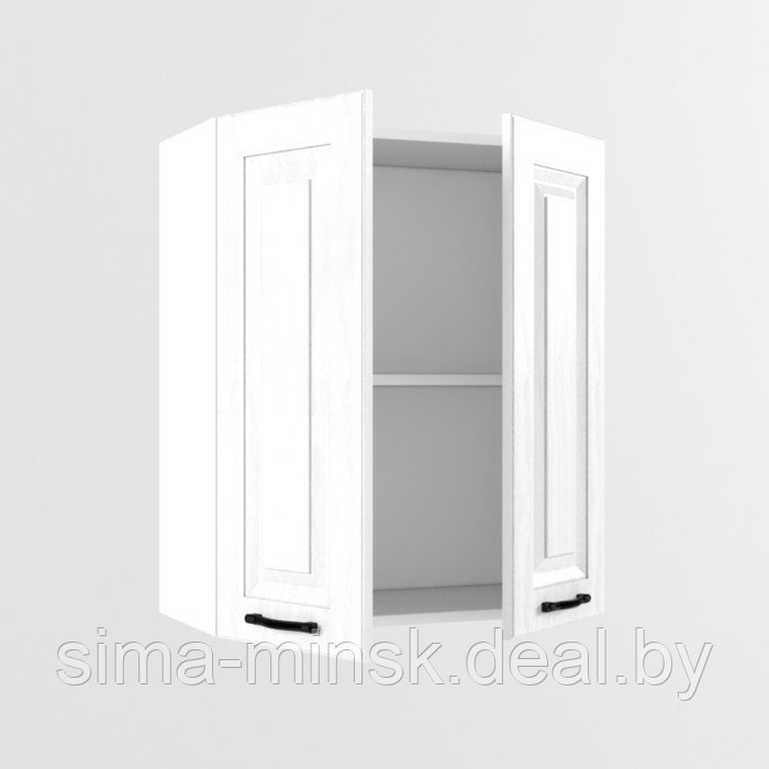 Шкаф навесной В600 2-х дверный Вегас, 300х600х720, Белый - фото 1 - id-p198076622