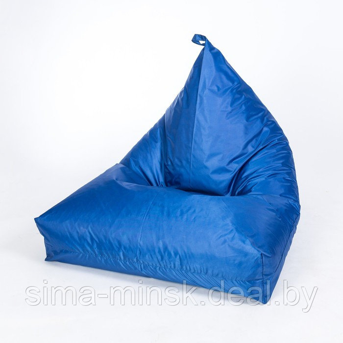 Кресло-мешок «Пирамида», ширина 90 см, высота 85 см, цвет васильковый, плащёвка - фото 1 - id-p198078616