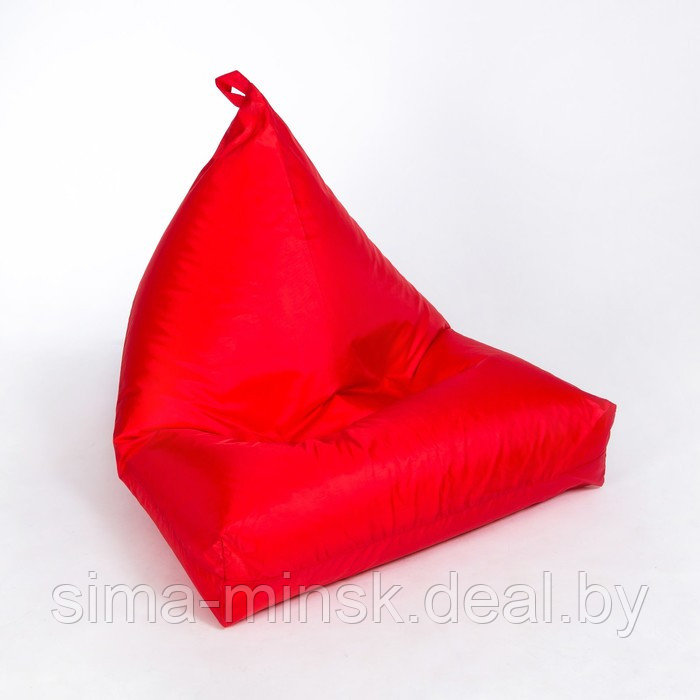 Кресло-мешок «Пирамида», ширина 90 см, высота 85 см, цвет красный, плащёвка - фото 1 - id-p198078617
