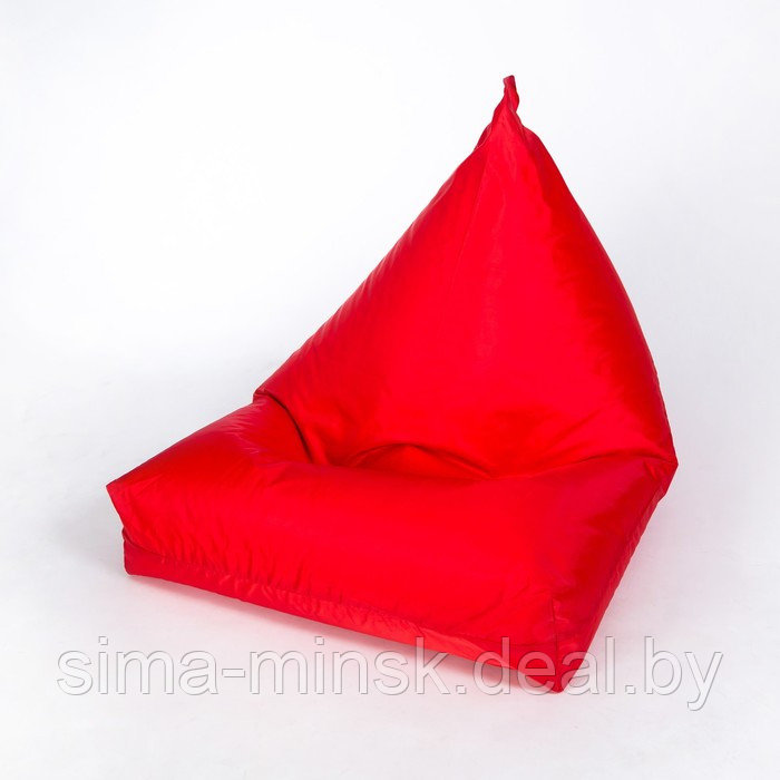 Кресло-мешок «Пирамида», ширина 90 см, высота 85 см, цвет красный, плащёвка - фото 2 - id-p198078617