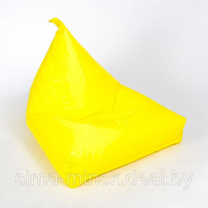 Кресло-мешок «Пирамида», ширина 90 см, высота 85 см, цвет жёлтый, плащёвка - фото 2 - id-p198078619