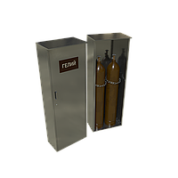 Шкаф для 2 газовых баллонов с гелием 40 л. ШГБ 40-27