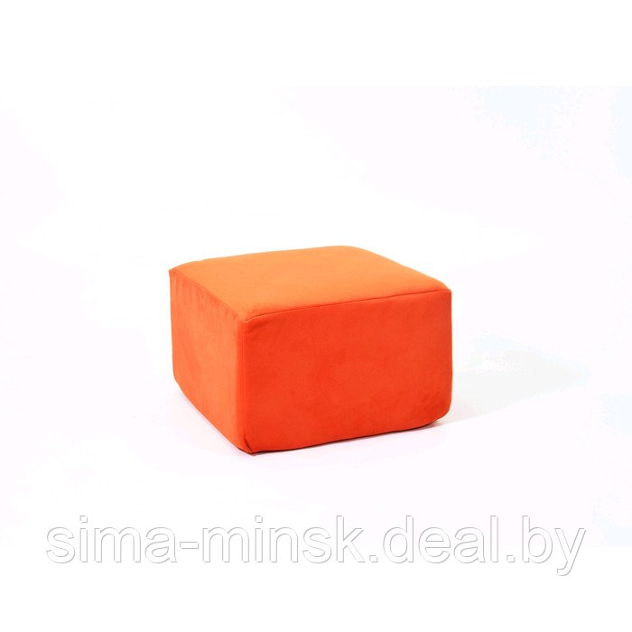 Пуф-модуль «Тетрис», размер 50 × 50 см, оранжевый, велюр - фото 1 - id-p198078691