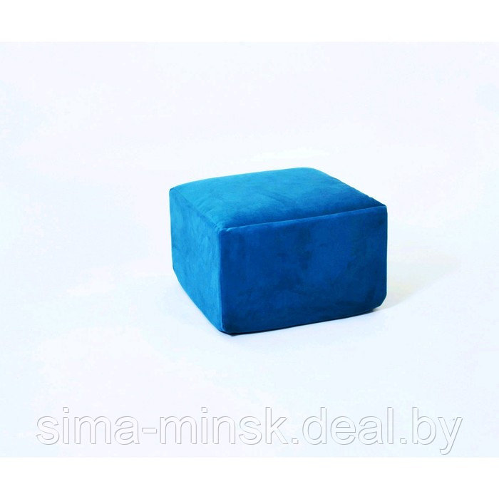 Пуф-модуль «Тетрис», размер 50 × 50 см, синий, велюр - фото 1 - id-p198078694