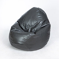 Кресло-мешок «Люкс», ширина 100 см, высота 150 см, цвет серый, экокожа