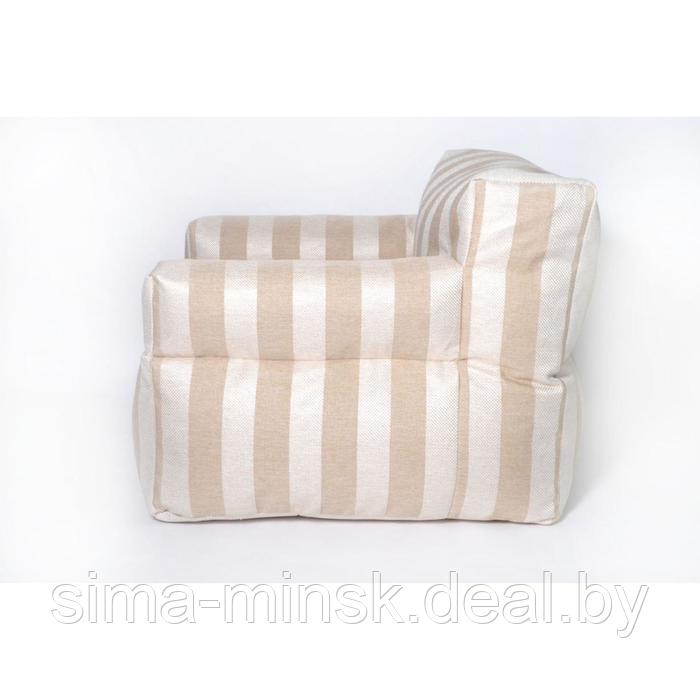Кресло бескаркасное «Уют», размер 80x90 см, цвет бежевый , рогожка - фото 3 - id-p198079123