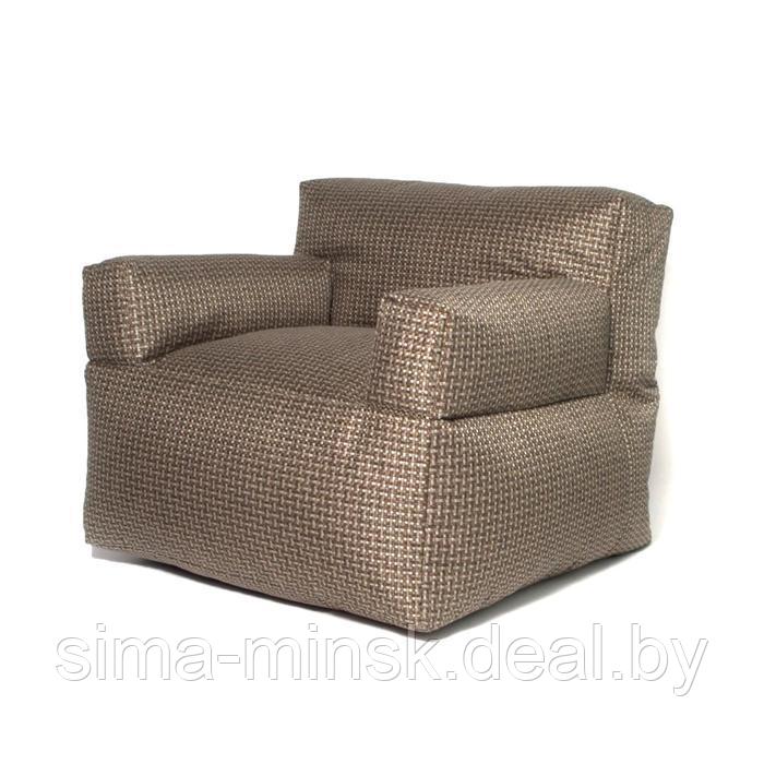 Кресло бескаркасное «Уют», размер 80x90 см, цвет коричневый , рогожка - фото 1 - id-p198079126