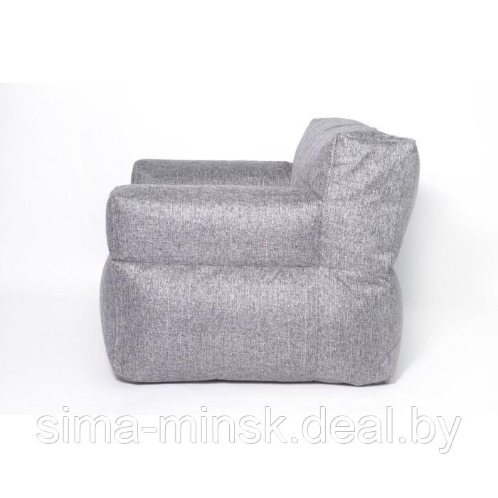 Кресло бескаркасное «Уют», размер 80x90 см, цвет серый , рогожка - фото 3 - id-p198079127