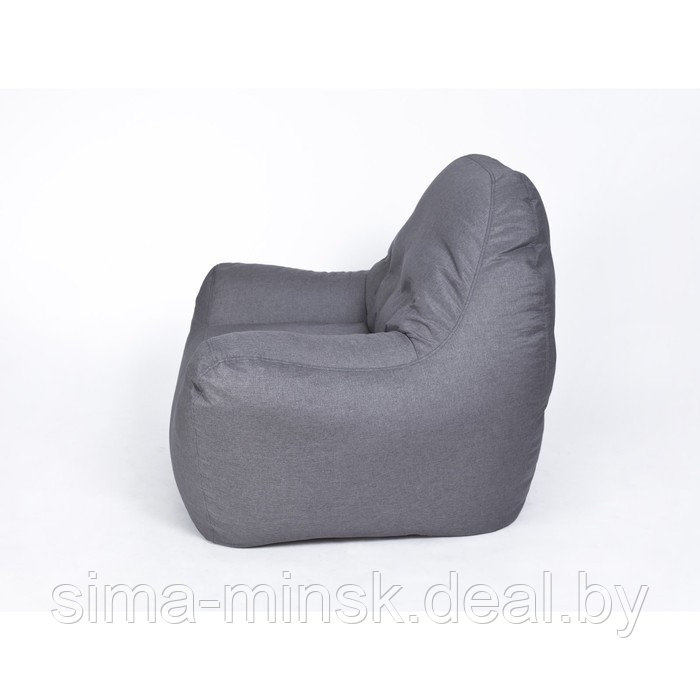 Кресло бескаркасное «Эдем», цвет тёмно - серый, рогожка - фото 3 - id-p198079157