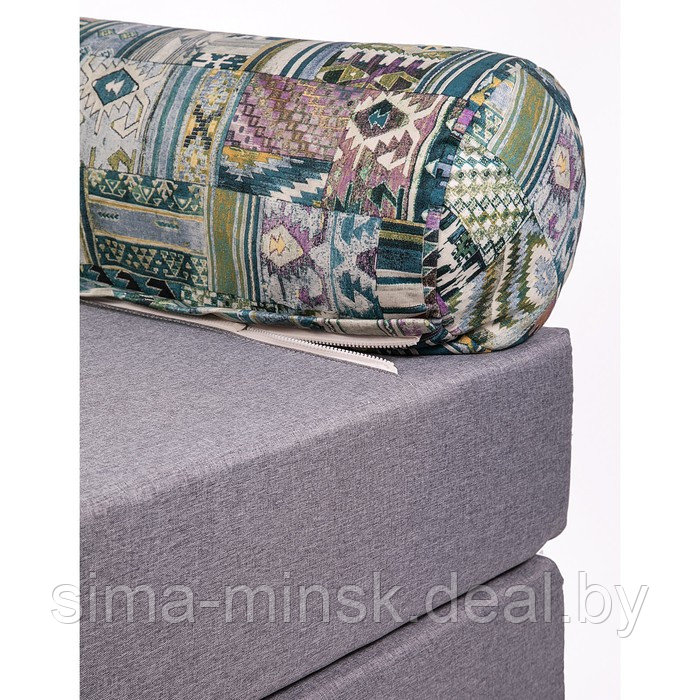 Кресло-кровать «Прайм» с матрасиком, размер 75×100 см, цвет песочный, рогожка, велюр - фото 6 - id-p198079168