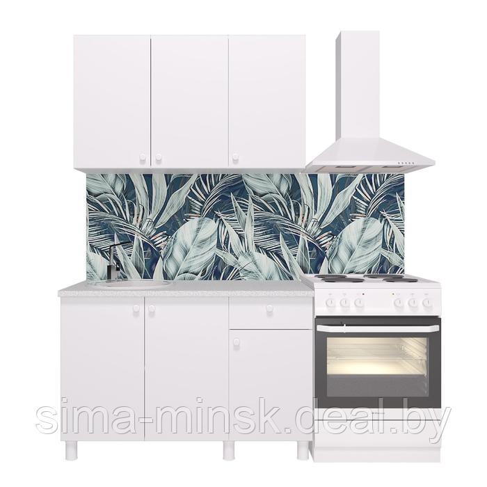 Кухонный гарнитур «Поинт», 1,2 м, ЛДСП, столешница «Антарес» 28 мм, без мойки, цвет белый - фото 1 - id-p198074904