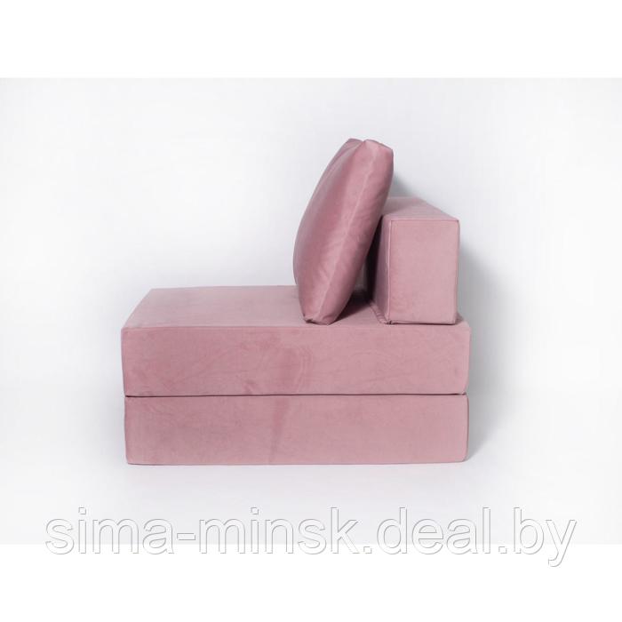Кресло-кровать «Окта», размер 75x100 см, цвет пыльная роза, велюр - фото 2 - id-p198079199