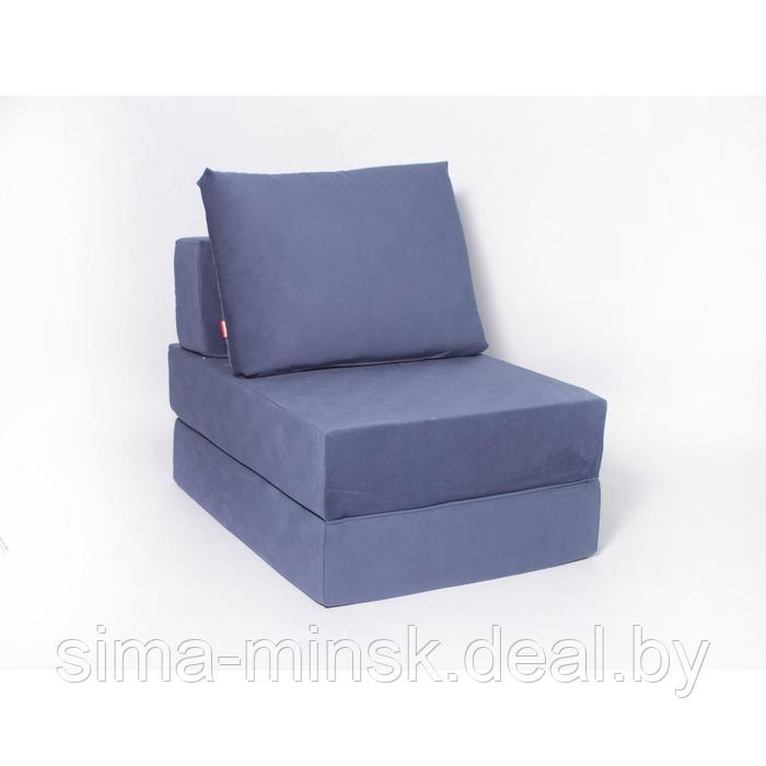 Кресло-кровать «Окта», размер 75x100 см, цвет черничный, велюр - фото 1 - id-p198079201