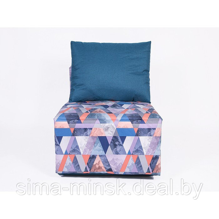 Кресло-кровать «Харви» с накидкой-матрасиком, размер 75×100 см, цвет морской, деним - фото 2 - id-p198079205