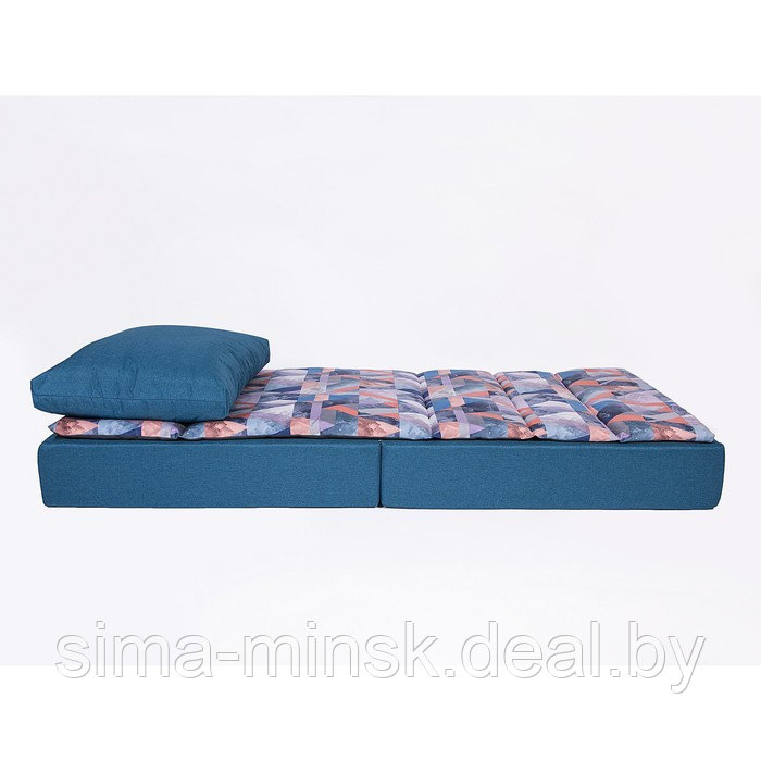 Кресло-кровать «Харви» с накидкой-матрасиком, размер 75×100 см, цвет морской, деним - фото 4 - id-p198079205