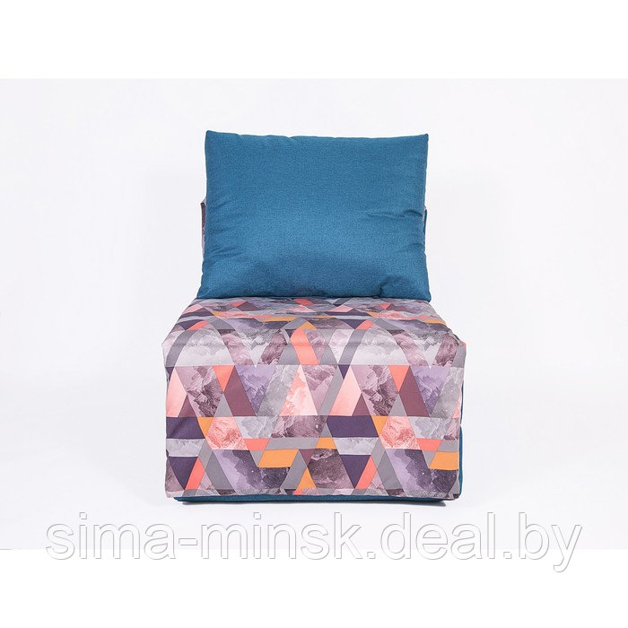 Кресло-кровать «Харви» с накидкой-матрасиком, размер 75×100 см, цвет морской, манговый - фото 2 - id-p198079207