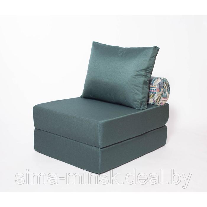 Кресло - кровать бескаркасное «Прайм» с накидкой-матрасиком, размер 75 x 100 x 90 см, цвет малахитовый - фото 1 - id-p198079216