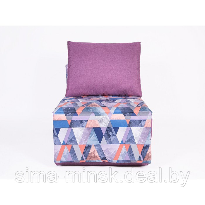 Кресло-кровать «Харви» с накидкой-матрасиком, размер 75×100 см, цвет сиреневый, деним - фото 2 - id-p198079225