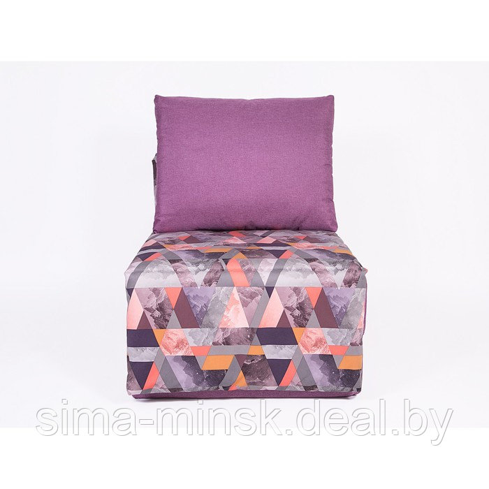 Кресло-кровать «Харви» с накидкой-матрасиком, размер 75×100 см, цвет сиреневый, манговый - фото 2 - id-p198079226
