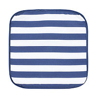 Подушка на стул Blue stripe, размер 40х40 см, цвет синий