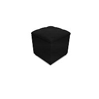 Пуф с крышкой и утяжкой, 400 × 400 × 420 мм, экокожа, цвет marvel black