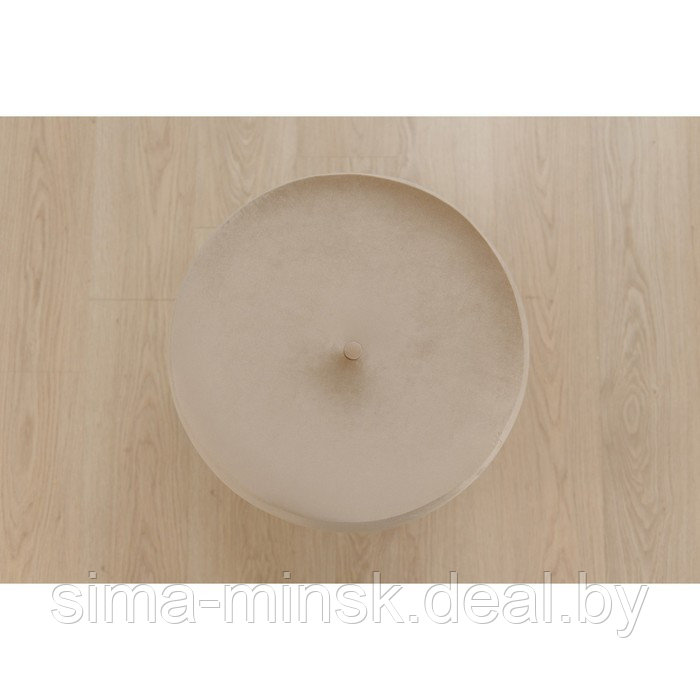 Пуф круглый малый «Рондель», 900 × 900 × 500 мм, металлические пуговицы, цвет velutto 16 - фото 2 - id-p198077903