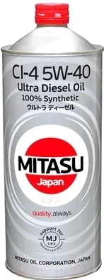 Моторное масло Mitasu Ultra Diesel 5W40 / MJ-212-1 - фото 1 - id-p198085622
