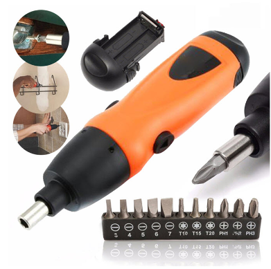 Электрическая отвертка на батарейках X-Power Cordless Screwdriver с набором бит KCS12A - фото 1 - id-p107999164